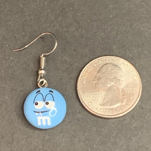 M & M Earring, Candy Earring, Gift Idea, Funny Food Earring, Silly Earring - Picture 5 of 5